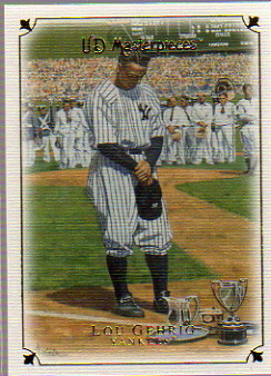 2007 UD Masterpieces #8 Lou Gehrig