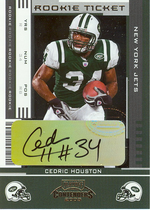 2005 Playoff Contenders #117 Cedric Houston AU/116* RC