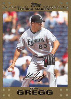 2007 Topps Update Gold #111 Kevin Gregg
