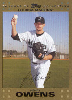 2007 Topps Update Gold #112 Henry Owens