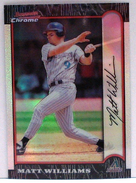 1999 Bowman Chrome Refractors #54 Matt Williams