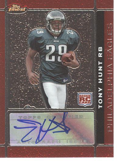 2007 Finest Rookie Autographs #123 Tony Hunt G