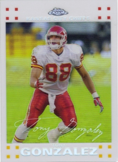 2007 Topps Chrome White Refractors #TC33 Tony Gonzalez