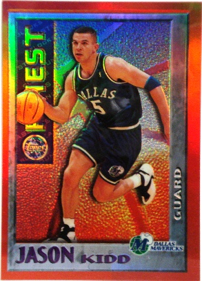 1995-96 Finest Mystery Bordered Refractors Test #M9 Jason Kidd