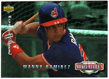 1994 Upper Deck Mantle's Long Shots Electric Diamond #MM16 Manny Ramirez