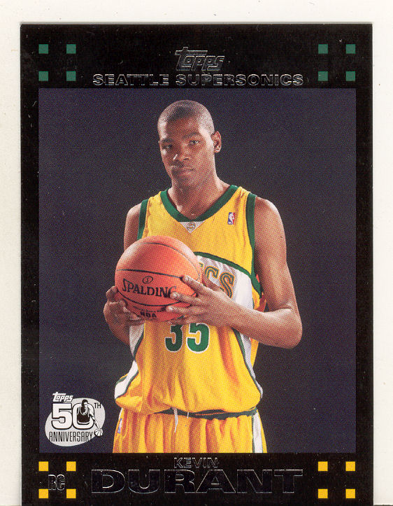 2007-08 Topps #112 Kevin Durant RC