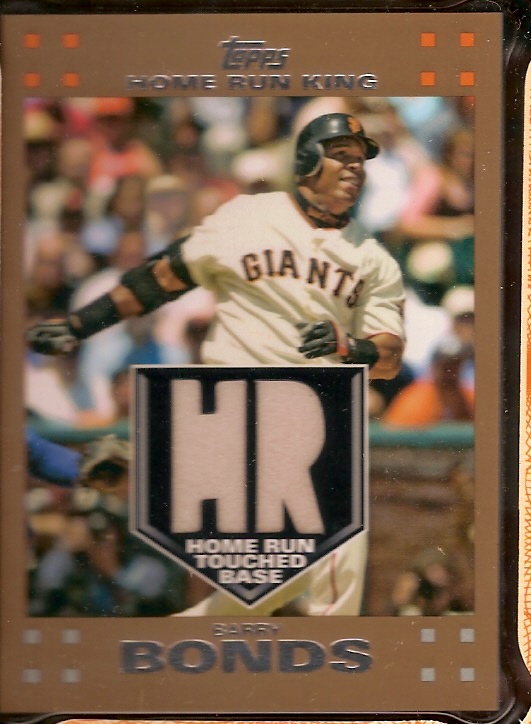 2007 Topps Baseball Factory Set with Bonus Barry Bonds Home Run - Touched Base Card!  Features all 661 cards plus 10 Bonus cards like Ryan Braun, Daisuke Matsuzaka, Tim Lincecum, Phillip Hughes, etc.