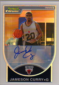 2007-08 Bowman Chrome Refractors Rookie Autographs #136 JamesOn Curry AU