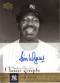 2004 UD Yankees Classics Scripts #35 Jim Wynn