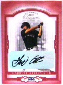 2004 Donruss Classics Significant Signatures Red #74 Garrett Atkins/245