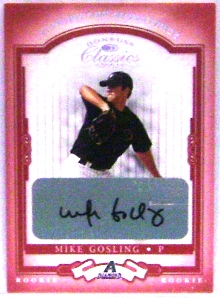 2004 Donruss Classics Significant Signatures Red #195 Mike Gosling ROO/250