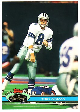 1991 Stadium Club #228 Troy Aikman