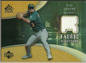 2005 Reflections Fabric Jersey #EC Eric Chavez