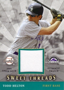 2004 Sweet Spot Sweet Threads #HE Todd Helton