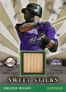 2004 Sweet Spot Sweet Sticks #PW Preston Wilson