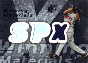 2007 SPx Winning Materials 199 Silver #TO Torii Hunter/199