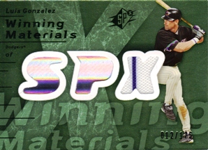 2007 SPx Winning Materials 175 Green #LG Luis Gonzalez/175