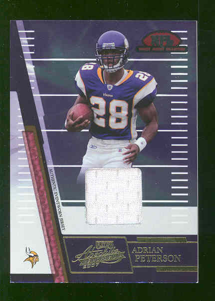 2007 Absolute Memorabilia Rookie Jersey Collection #18 Adrian Peterson