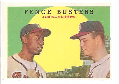 1959 Topps #212 Fence Busters/Hank Aaron/Eddie Mathews