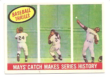 1959 Topps #464 Willie Mays BT/Catch