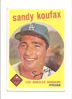 1959 Topps #163 Sandy Koufax