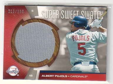 2006 Sweet Spot Super Sweet Swatch #AP Albert Pujols Jsy/299