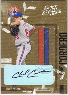 2004 Leather and Lumber Signatures Silver #85 Chad Cordero/50