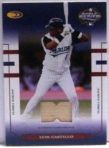 2004 Donruss World Series Blue Material Bat #8 Luis Castillo