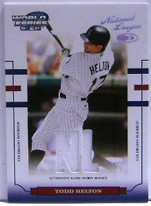 2004 Donruss World Series Material Fabric AL/NL #65 Todd Helton Jsy