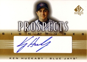 2002 SP Authentic Prospects Signatures #PKH Ken Huckaby