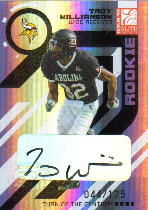 2005 Donruss Elite Turn of the Century Autographs #197 Troy Williamson