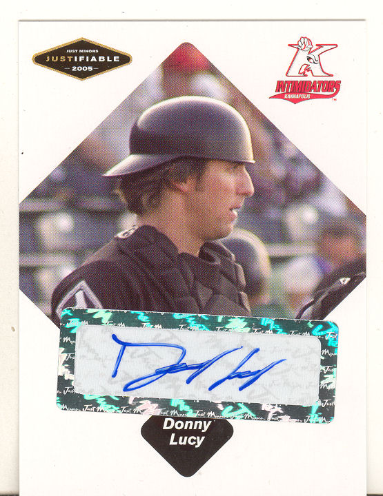 2005 Justifiable Autographs #55 Donny Lucy/775 *