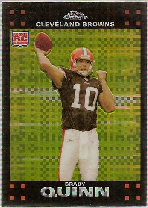 2007 Topps Chrome Xfractors #TC167 Brady Quinn