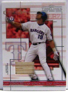2004 Donruss Timelines Material #26 Juan Gonzalez Bat