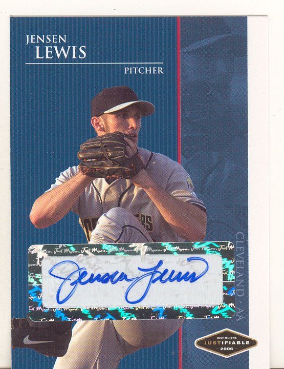 2006 Justifiable Autographs #21 Jensen Lewis/775*