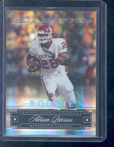 2007 Playoff Prestige Draft Picks Light Blue #155 Adrian Peterson