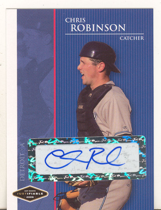2006 Justifiable Autographs #33 Chris Robinson/775*