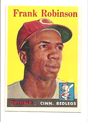 1958 Topps #285 Frank Robinson Actual scan front image