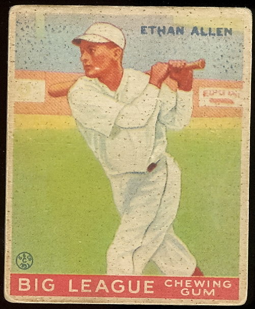 1933 Goudey #46 Ethan Allen RC