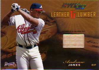 2003 Studio Leather and Lumber #4 Andruw Jones Bat/400