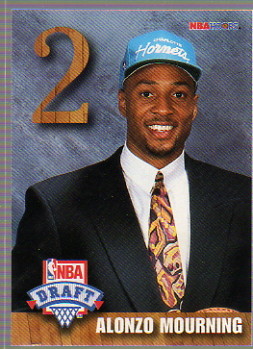 1992-93 Hoops Draft Redemption #B Alonzo Mourning