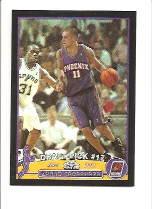 2003-04 Topps Chrome Refractors Black #127B Zarko Cabarkapa