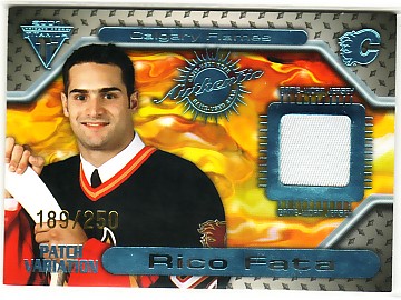 2000-01 Titanium Game Gear Patches #66 Rico Fata/250