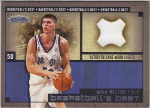 2002-03 Fleer Showcase Basketball's Best Memorabilia #BBM12 Mike Miller Short
