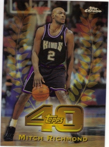 1997-98 Topps Chrome Topps 40 Refractors #T27 Mitch Richmond
