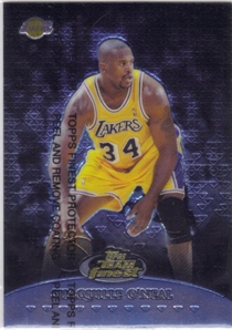 1999-00 Finest Team Finest Blue #TF14 Shaquille O'Neal