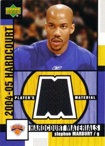 2004-05 Upper Deck Hardcourt Materials #SM Stephon Marbury