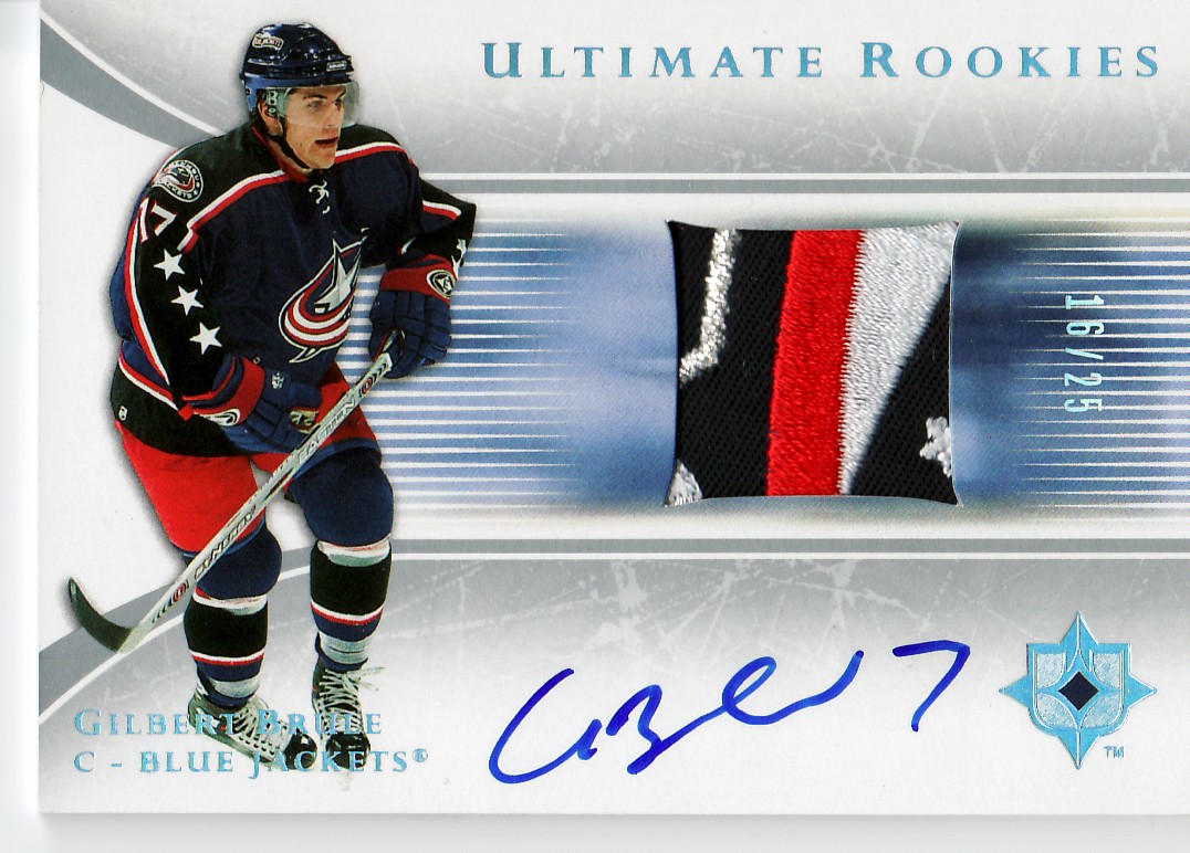 2005-06 Ultimate Collection Autographed Patches #93 Gilbert Brule