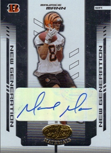 2004 Leaf Certified Materials #188 Maurice Mann AU RC