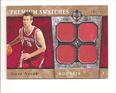 2006-07 Ultimate Collection Premium Swatches #PRSN Steve Novak